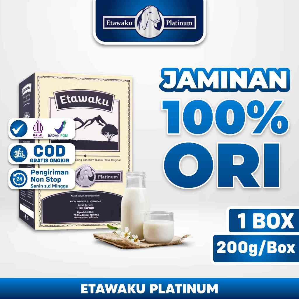 

Etawaku Platinum - Atasi Sesak Nafas, Asma, Batuk, Darah Rendah & Lancarkan Pencernaan 1 Box