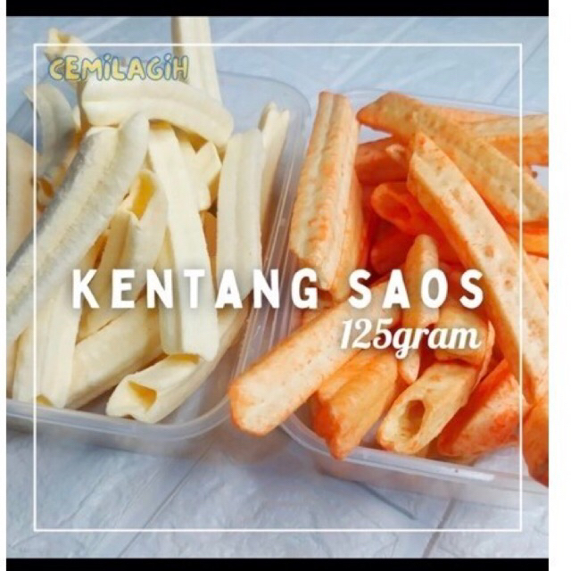 

Cemilan Kentang Potato keju atau original saos 125gr