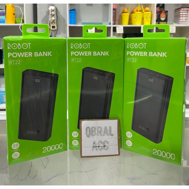 POWERBANK ROBOT ORIGINAL 100% GARANSI 1 TAHUN