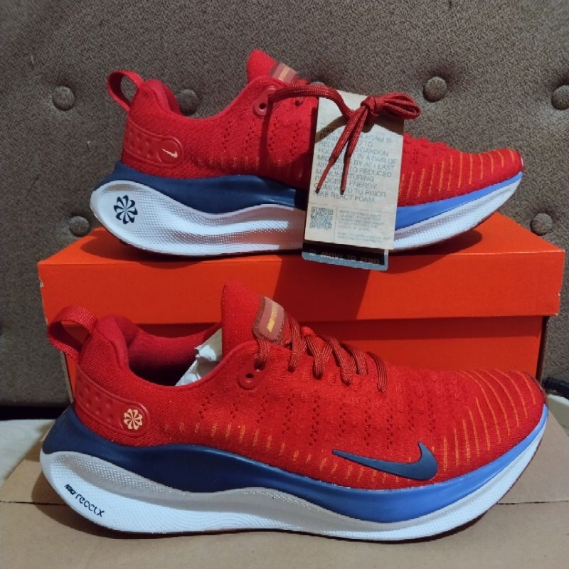 Nike React Infinity Run 4 ORI RESMI BNIB Men's Running Shoes - University Red/Midnight Navy