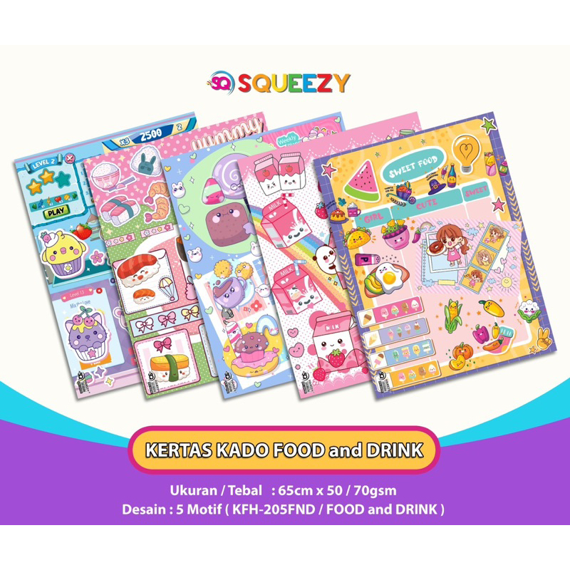 

(PAP) KERTAS KADO FANCY MOTIF /KERTAS KADO LUCU ( ISI PER LEMBAR)