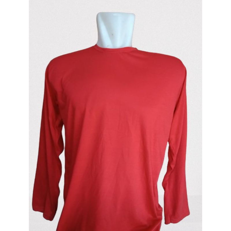 Kaos Merah Tangan Panjang HUT RI INDONESIA Pria Wanita Size (L )