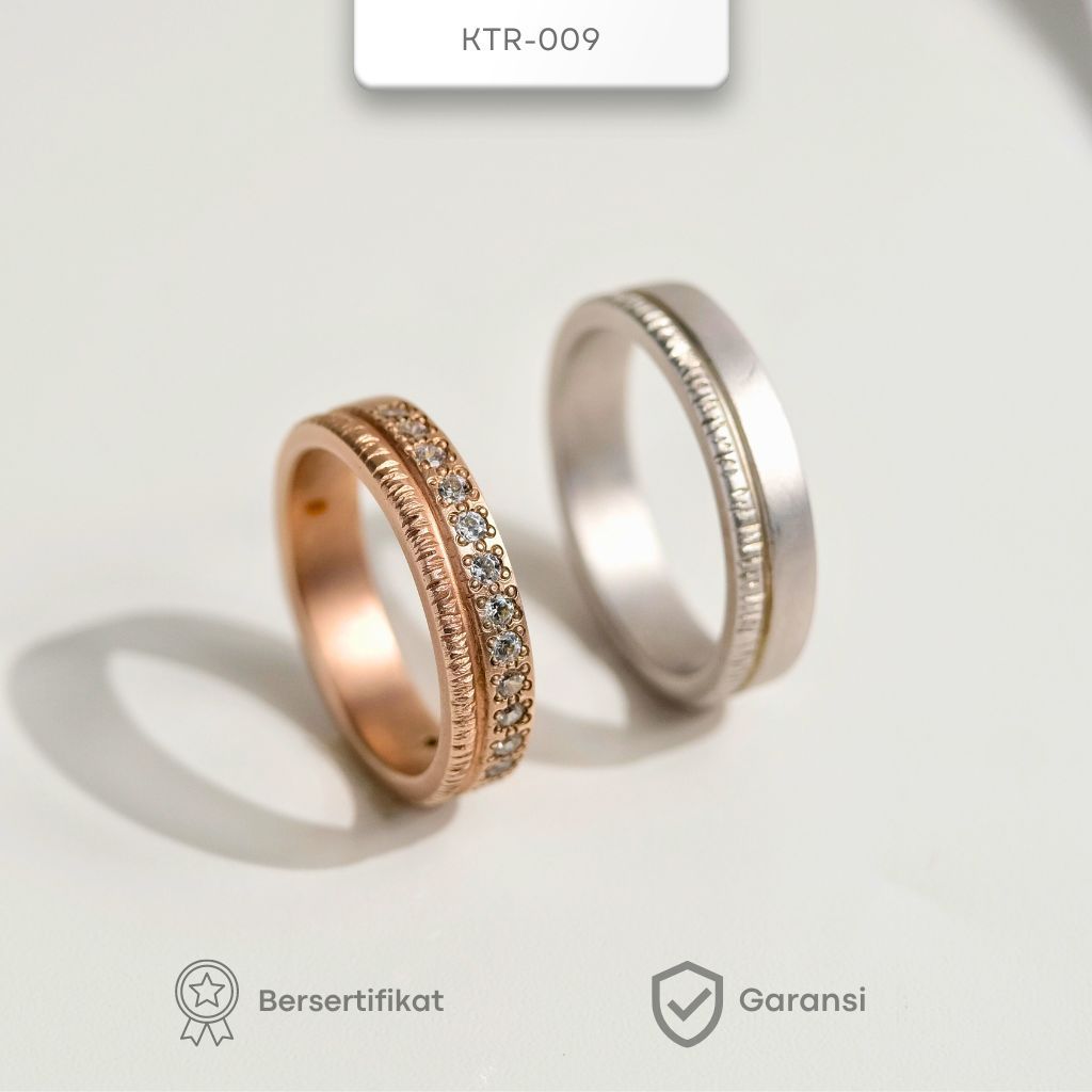 Cincin Kawin Tunangan Cincin Tunangan Cincin Couple Perak Silver Ketara Jewelry