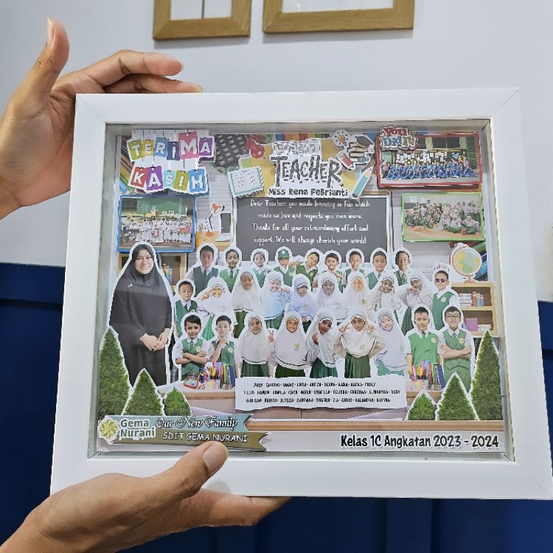 [SEKOLAH] Hadiah Unik Untuk Guru Siswa Perpisahan Sekolah Pop Up 3D size 25x30 cm (3 HARI JADI)