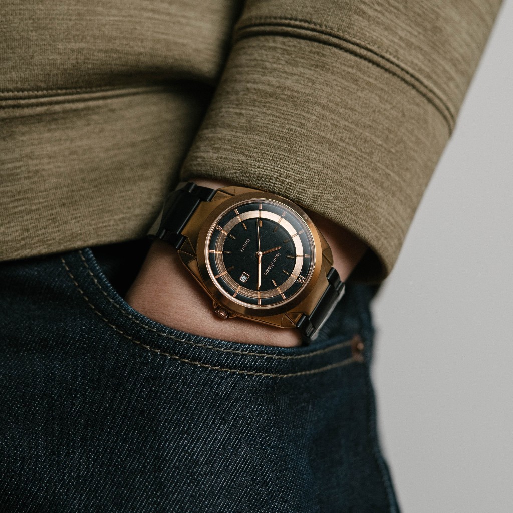 Jam Tangan Pria Jean Alexis THEODOR GHST JA118- Prestige Edition -Black Dial