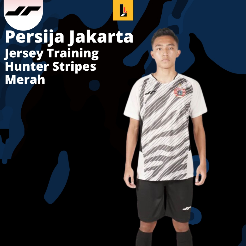 Jersey Persija Training 2024 Hunter Stripes Original Putih