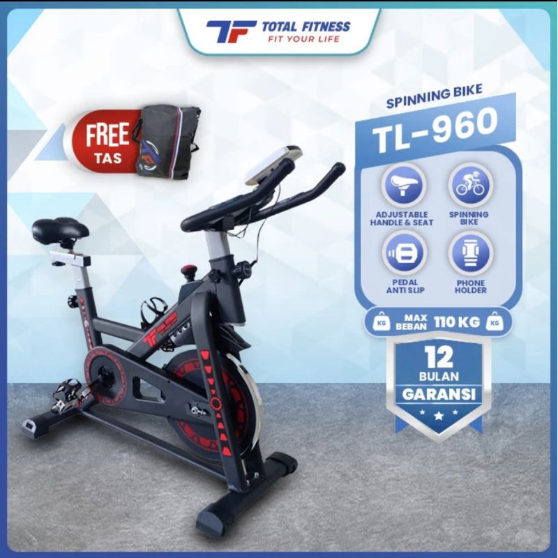 TL960 Sepeda Statis - Total Fitness Lombok
