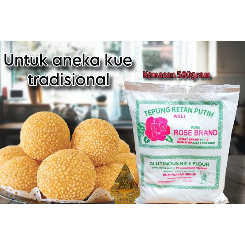

Tepung Ketan Putih ROSEBRAND 500gr, 1pcs