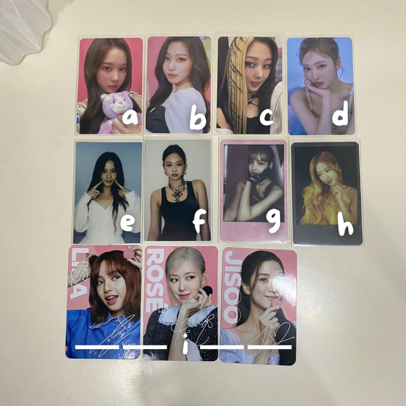 Photocard aespa blackpink IU Gfriend caendyaespa sinb umji ningning giselle winter caendy jennie jis