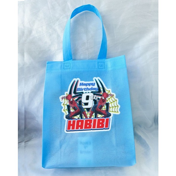

Spiderman - Tas Spunbon Custom Tema - Tas Souvenir Ulang Tahun / Goodie Bag Birthday / Tas Snack