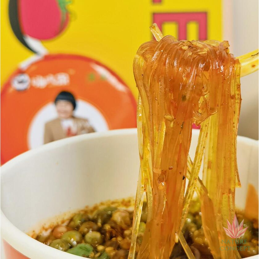 

Hai Chi Jia Suan La Fen ORI bihun halus asam pedas Sour Spicy Glass Noodle kacang polong HALAL