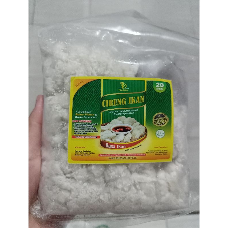 

CIRENG IKAN ISI 20PCS,CRISPI DENGAN CUKA KHAS PALEMBANG