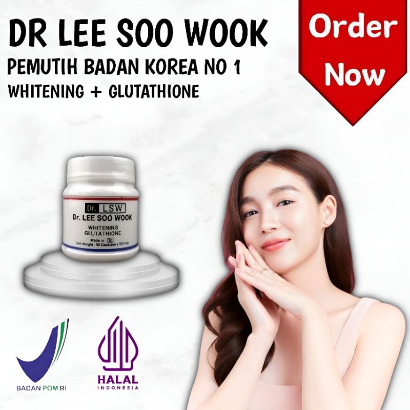 Dr LSW Pemutih Badan Permanen Whitening Glutathione Asli 100% Original