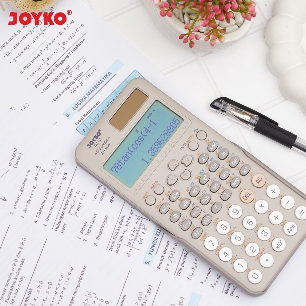 

KODE H3X6 JOYKO CC61 Kalkulator Sekolah Scientific Calculator CC61 Kuliah