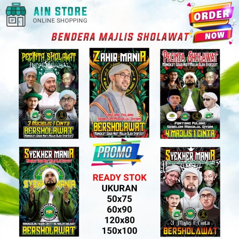 Bendera Majlis Sholawat, syekhermania, zahirmania, mafia sholawat