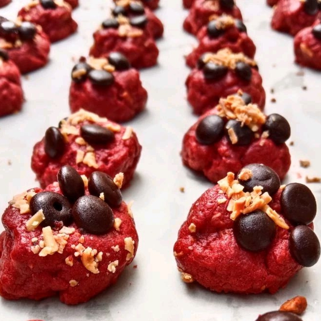 

Cookies Kue Kering Red Velvet Chocochips - Dessert Jar