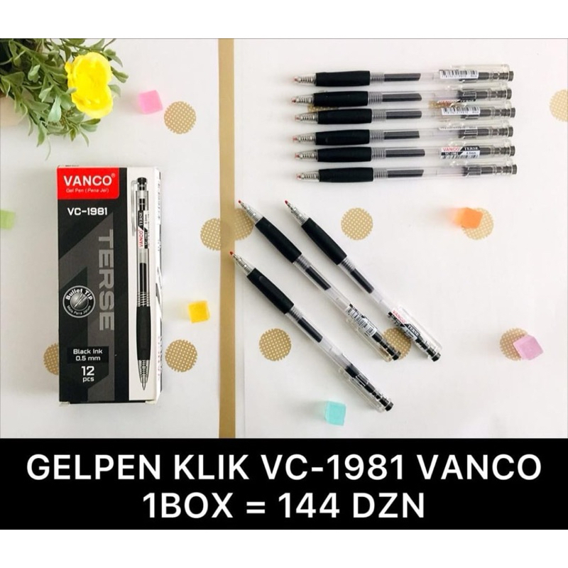 

Bolpen Gel Pen VANCO VC-1981 (12 pcs)