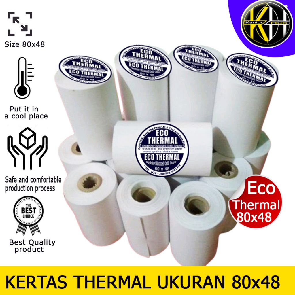 

kertas thermal 80x48 / Jual Kertas Kasir 80x48 / Distributor Kertas Thermal Kasir 80x48
