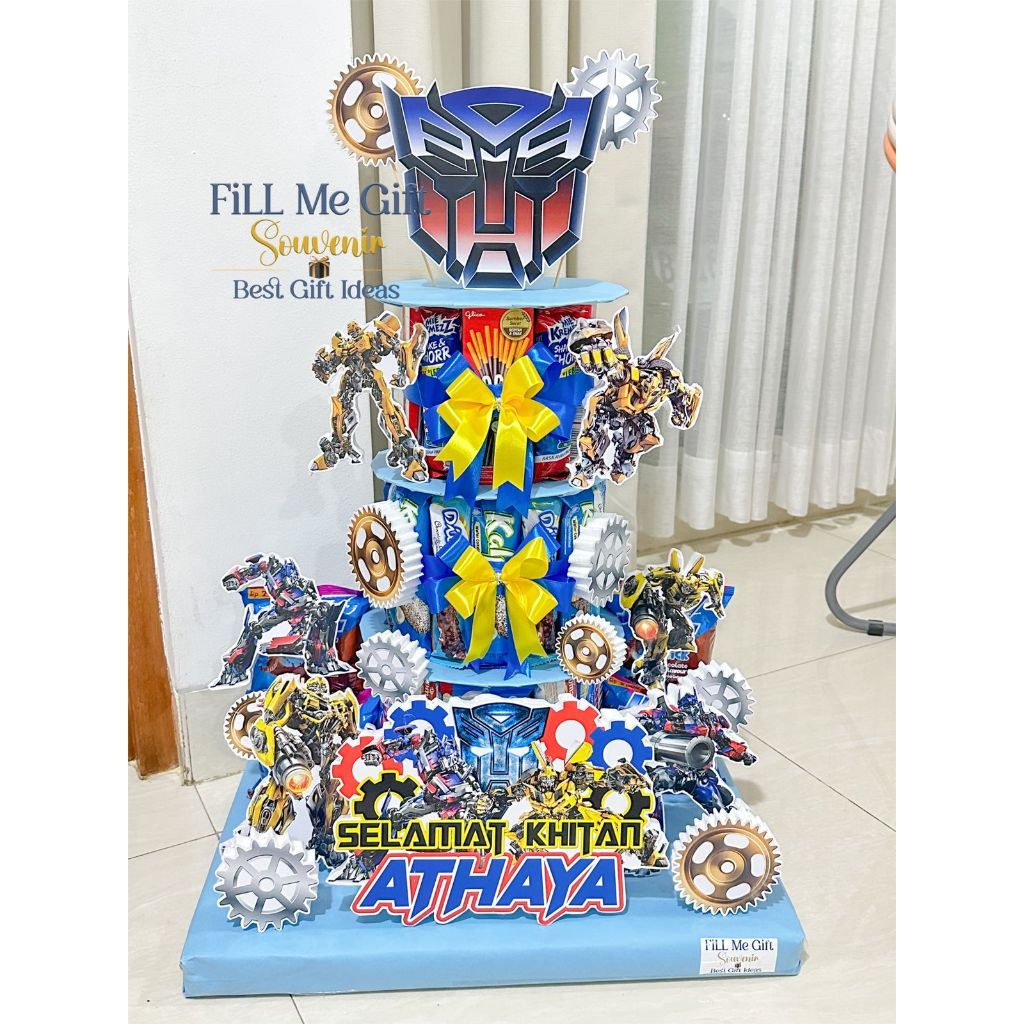 

Transformer - Jumbo Snack Tower Birthday / Snack Tart Ulang Tahun