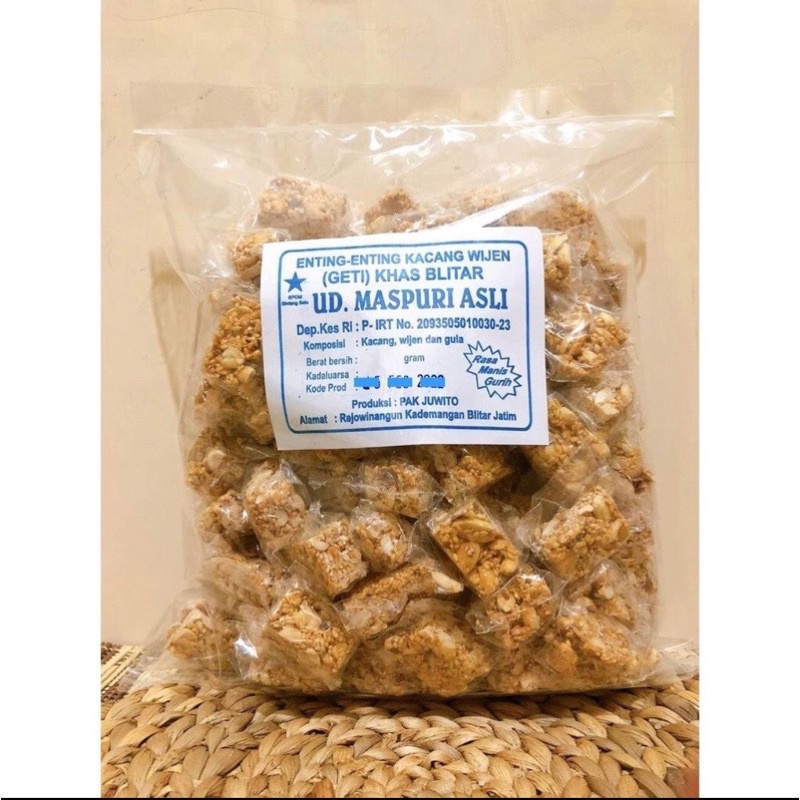 

TERMURAH 1KG ENTING ENTING KACANG GETI KACANG WIJEN KEMASAN 1KG OLEH OLEH KHAS BLITAR