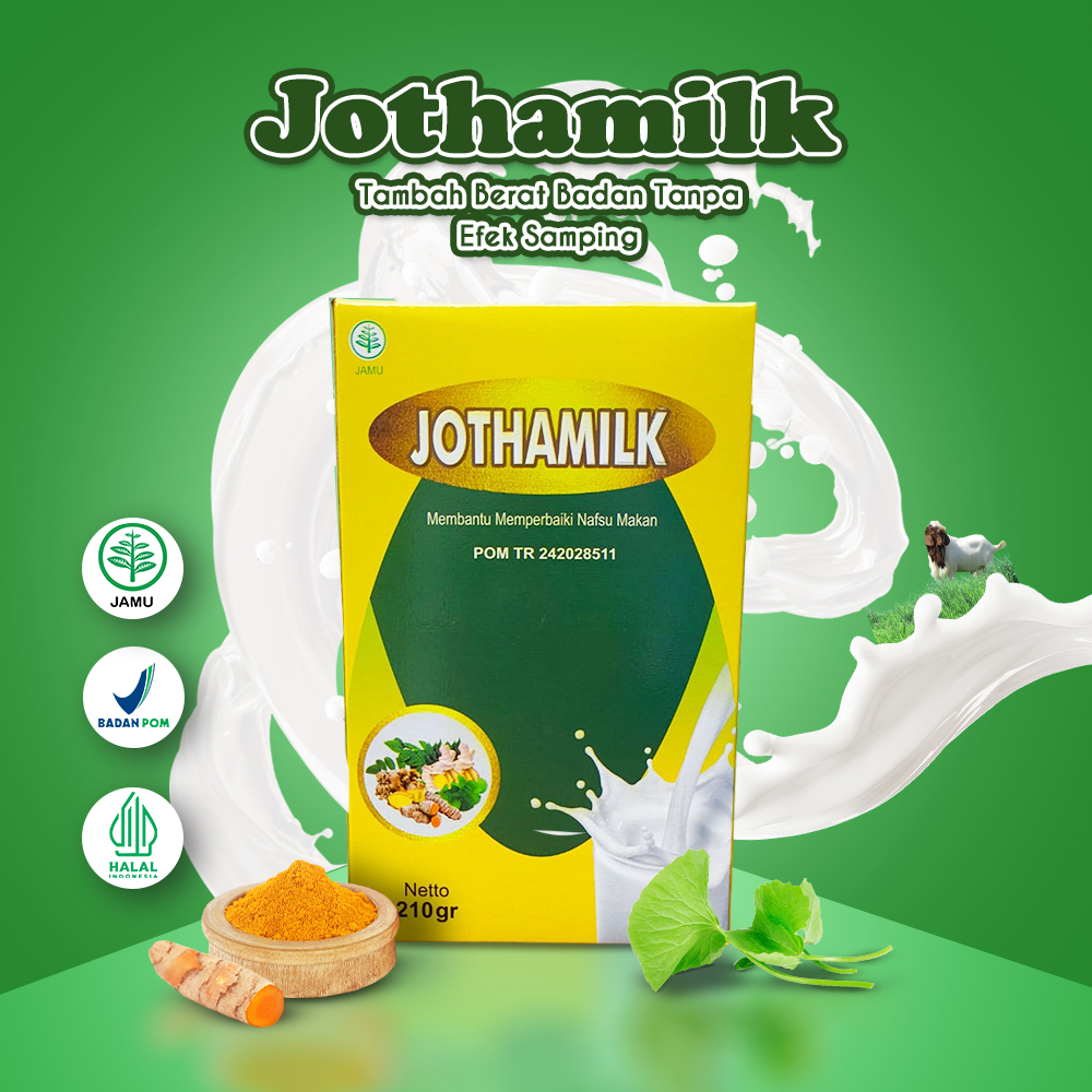 

Jothamilk - Susu Bubuk Minuman Penggemuk Badan 210gr ORIGINAL | Penambah Nafsu Makan Anak & Dewasa