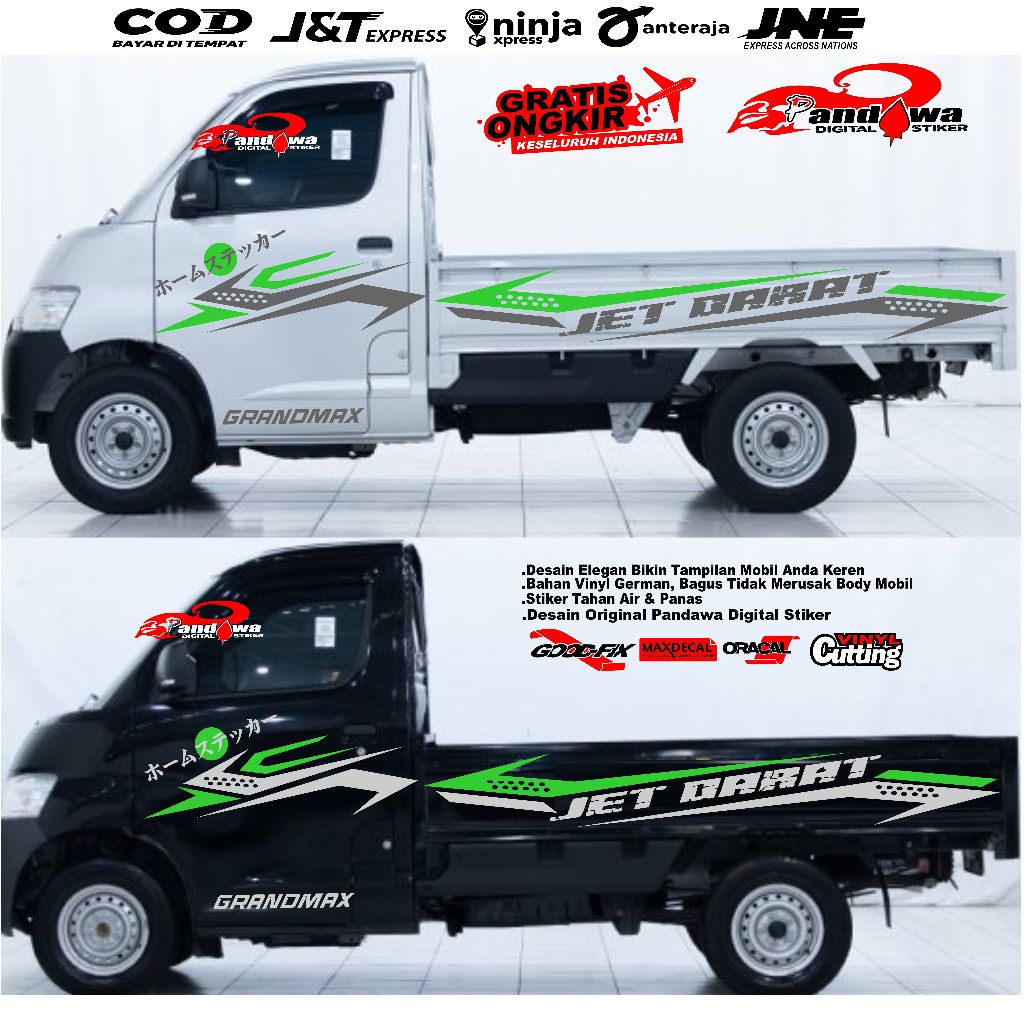 terbaru stiker mobil pick up granmax stiker mobil pick up grand max new