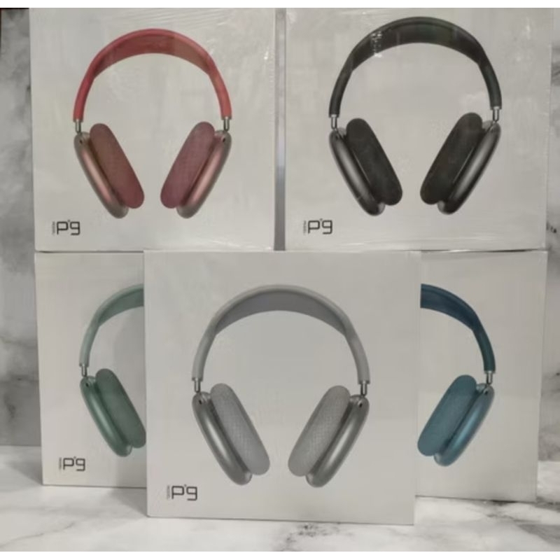 bluetooth headphone P9 promax Macaron wireless