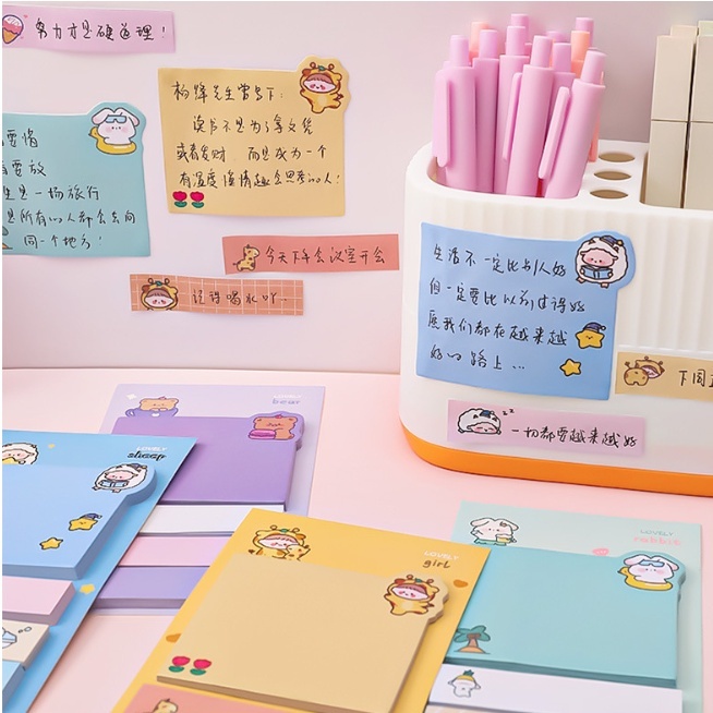 

LOVELY Korean Sticky Note 4 line / Memo Note / Pembatas Buku