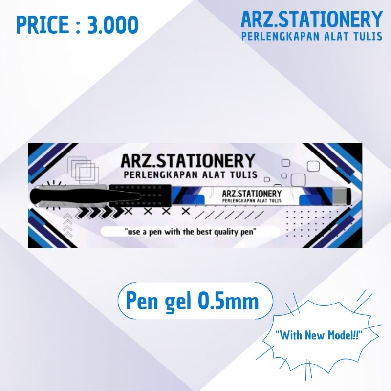 

pulpen Gel 0.5mm ARZ.STATIONERY new model