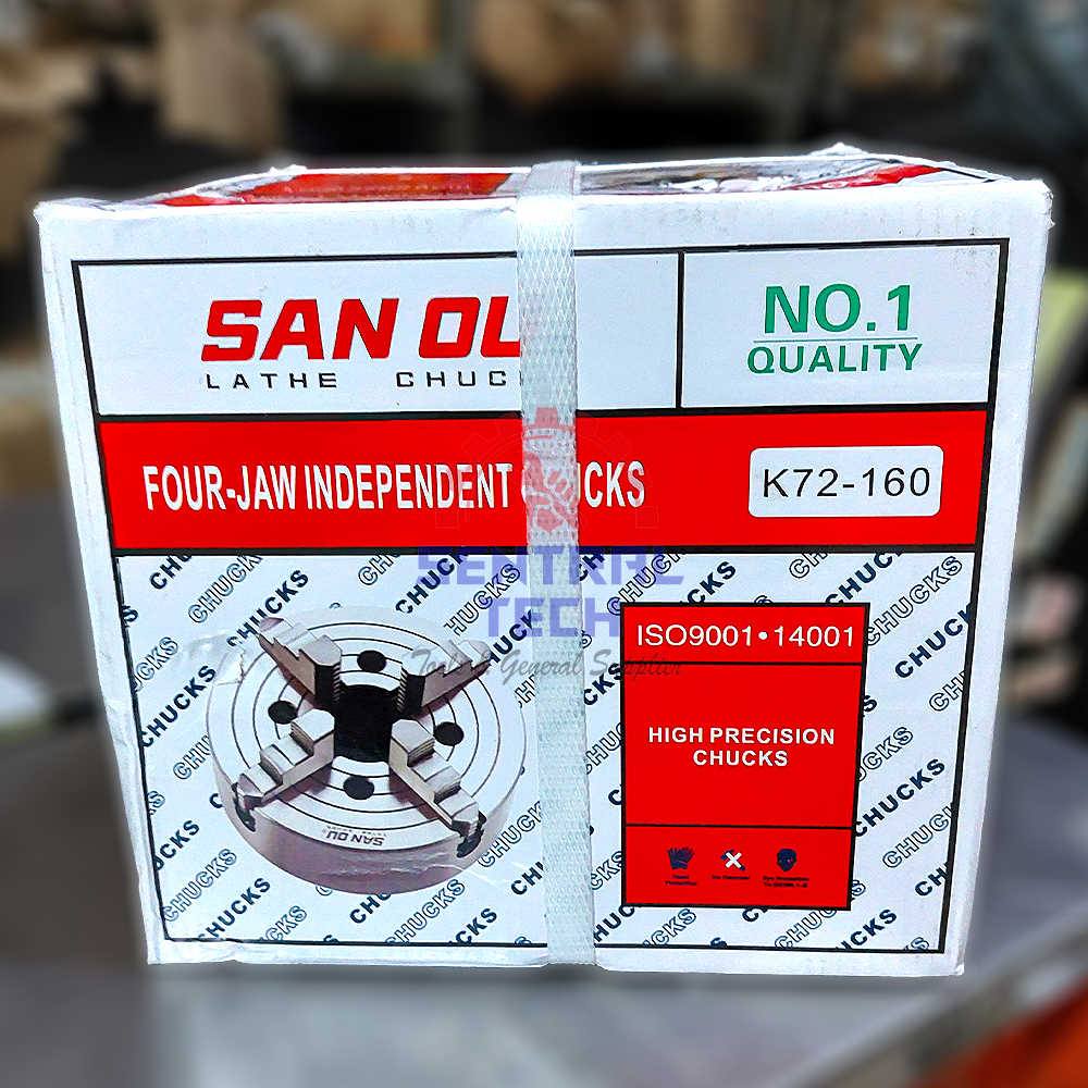 Chuck Bubut 6" 4 Jaw | K72 160 | Catok Kepala Bubut 6 Inch