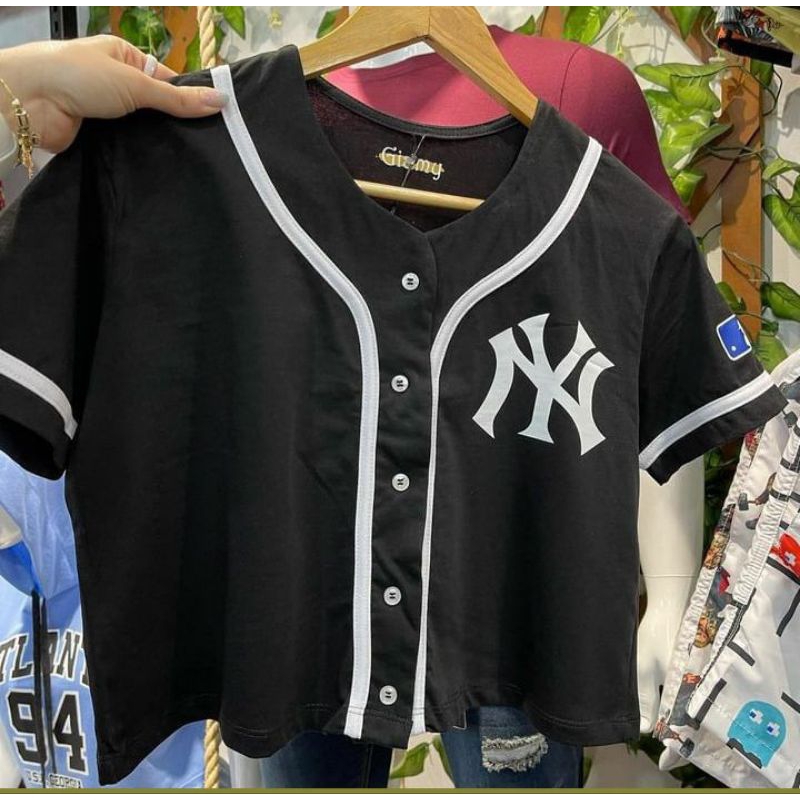 JERSEY BASEBALL CROP TOP /crop top baseball Jersey perempuan