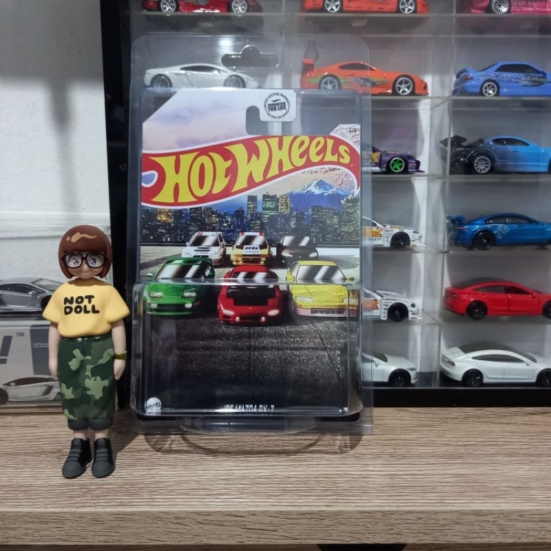 Custom Card 95 Mazda RX-7 Gift Pack Japanese Car Culture 2022 Red/Merah Hot Wheels