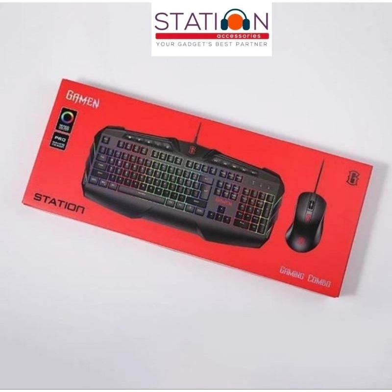 Gamen Keyboard + Mouse Station Gaming Combo
