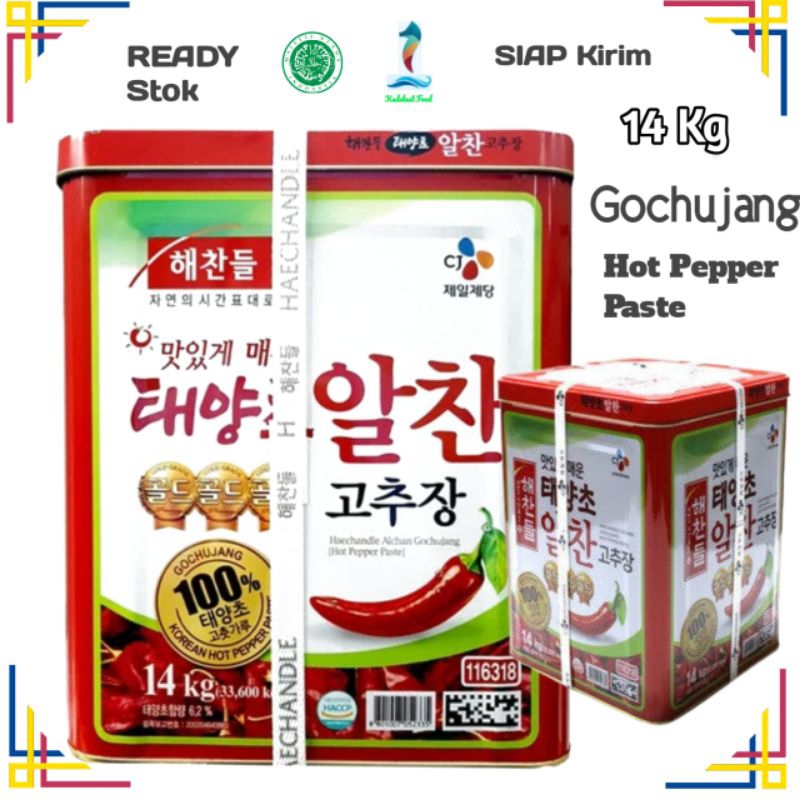 

CJ Haechandle Alchan Gochujang; Hot Pepper Paste; Paste Cabai Pedas; 14 kg