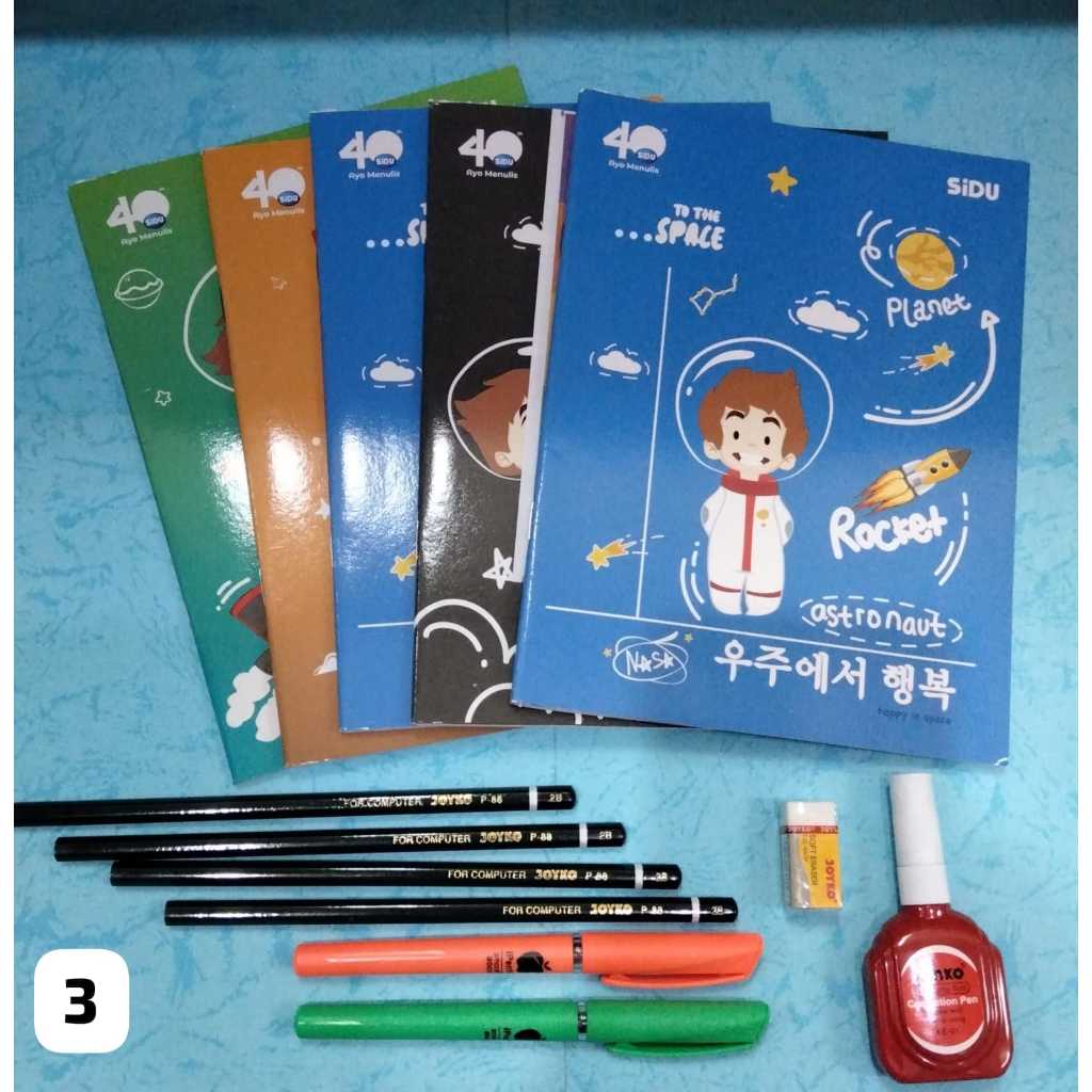 

Back to school PAKET 3 / PERLENGKAPAN ALAT SEKOLAH PAKET 3