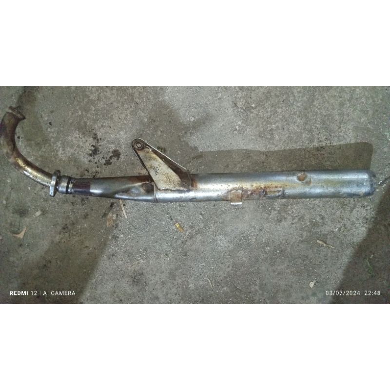 kenalpot standar yamaha RX100 original copotan