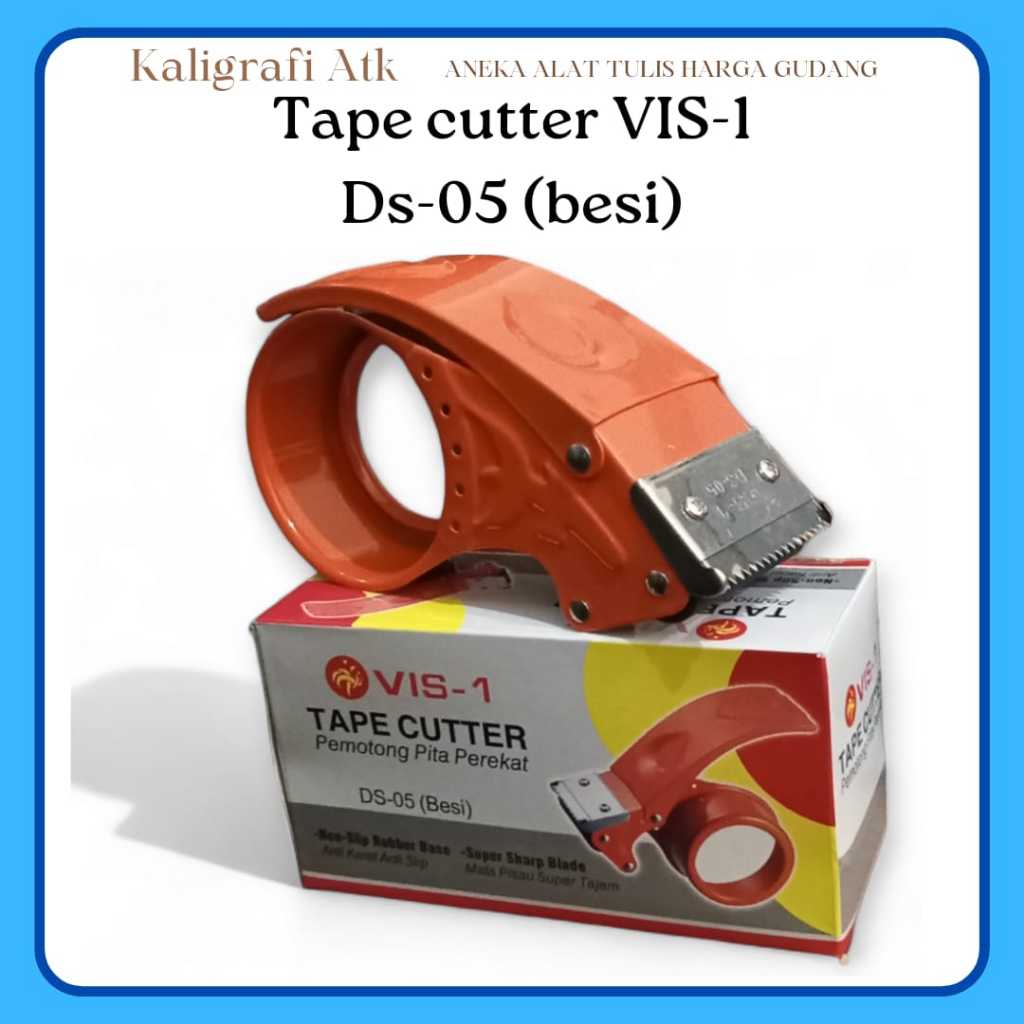 

Tape cutter pemotong pita perekat merk VIS-1 DS-05 (besi)