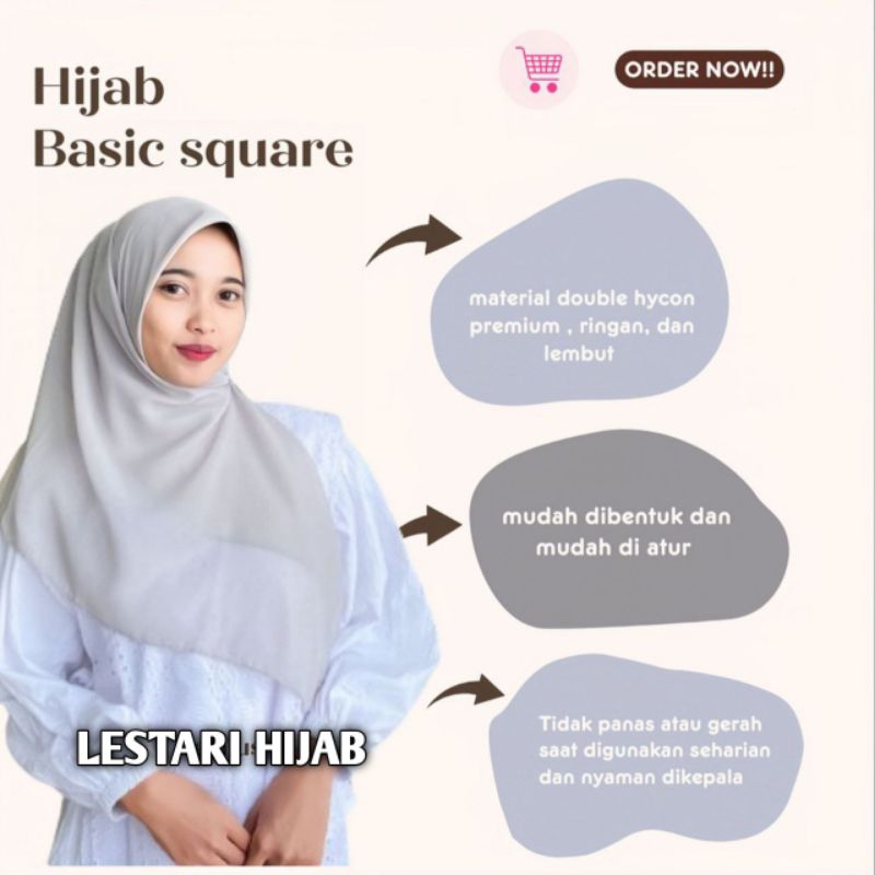 BASIC SQUARE LESTARI HIJAB