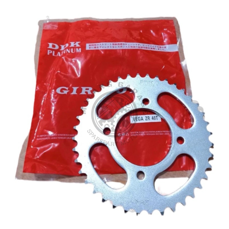 Gear Gir Belakang Vega ZR Ukuran 40T 45T Kualitas