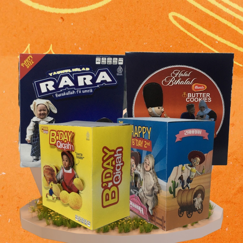 

Kotak Kado Bentuk Oreo, chikibal, monde Toys Story Viral Box Hampers