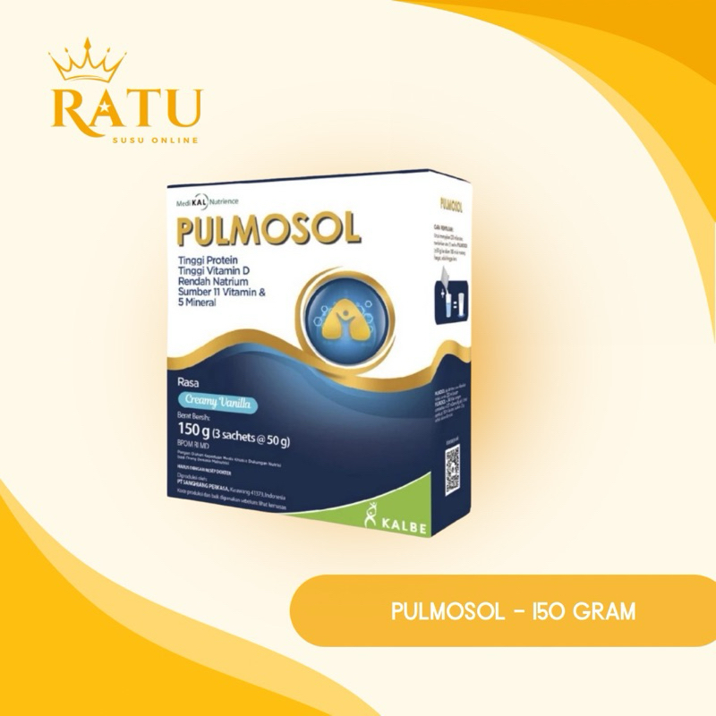 

PULMOSOL 150 gram - Nutrisi Khusus untuk Kesehatan Pernafasan