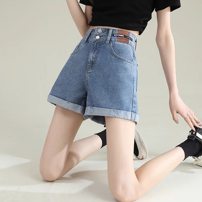 terbaru < elegan.girl > celana jeans pendek wanita hot pants wanita jumbo short pants hitam