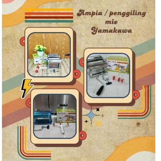 AMPIA / PENGGILING MIE YAMAKAWA / GILINGAN MIE / GILINGAN ADONAN MIE / AMPIA YAMAKAWA