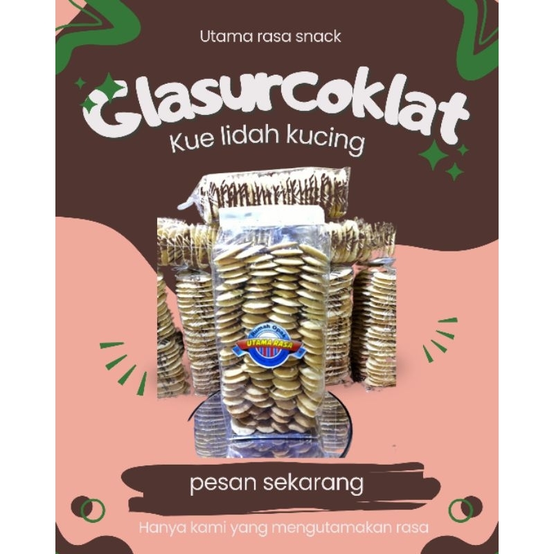 

kue Lidah kucing coklat garis