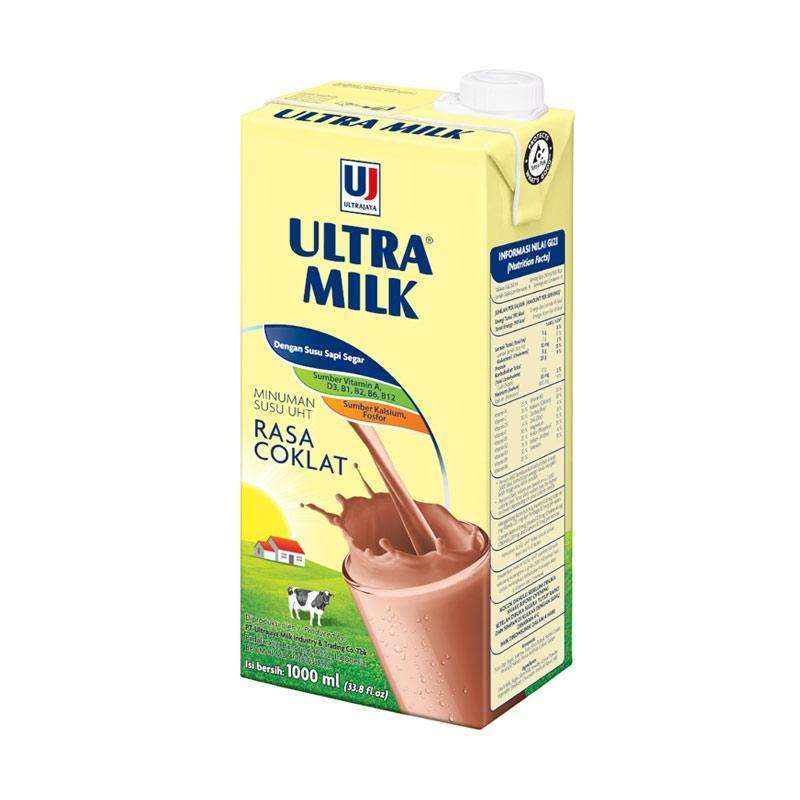 

ULTRA SUSU CAIR UHT STERIL CHOCOLATE TPK 1L