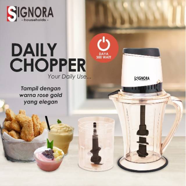 FREE HADIAH Signora Daily Chopper Rose Gold Chopper Signora