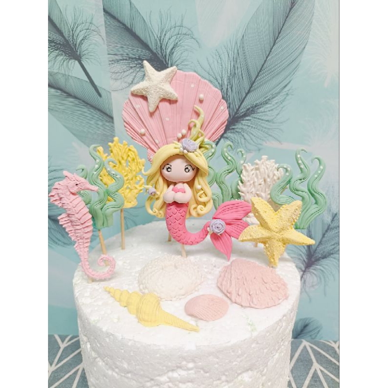 

Gumpaste mermaid set economis
