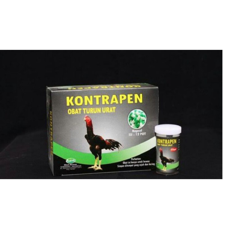 KONTRAPEN AYAM ISI 10 KAPSUL OBAT TURUN URAT AMPUH RAID ALL
