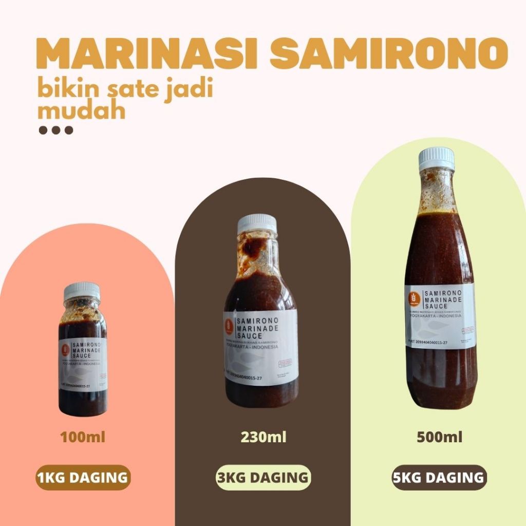 

Bumbu Marinasi Sate/Daging/Ayam/Kambing/Sapi/Grill/Panggang/Steak Instant Samirono vitaria food COD