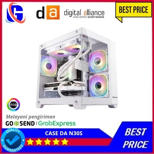 PC Rakitan Gaming Intel i3 10105F ( VGA Geforce GTX 1050Ti 4GB ) FULL WHITE
